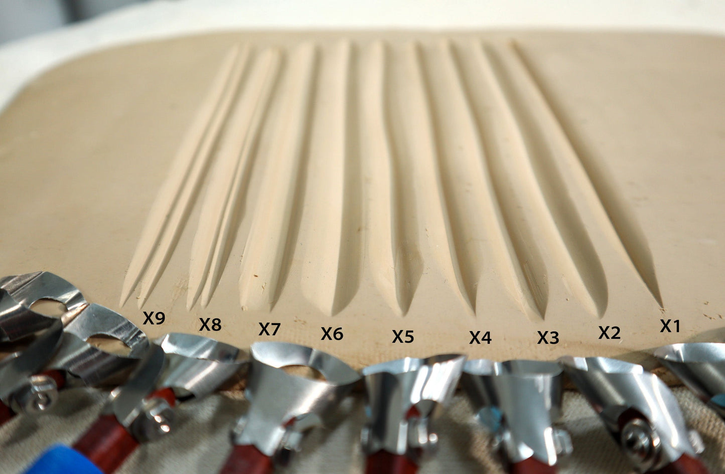 3-Piece Fluting Tools Set 3 - Clay Revolution