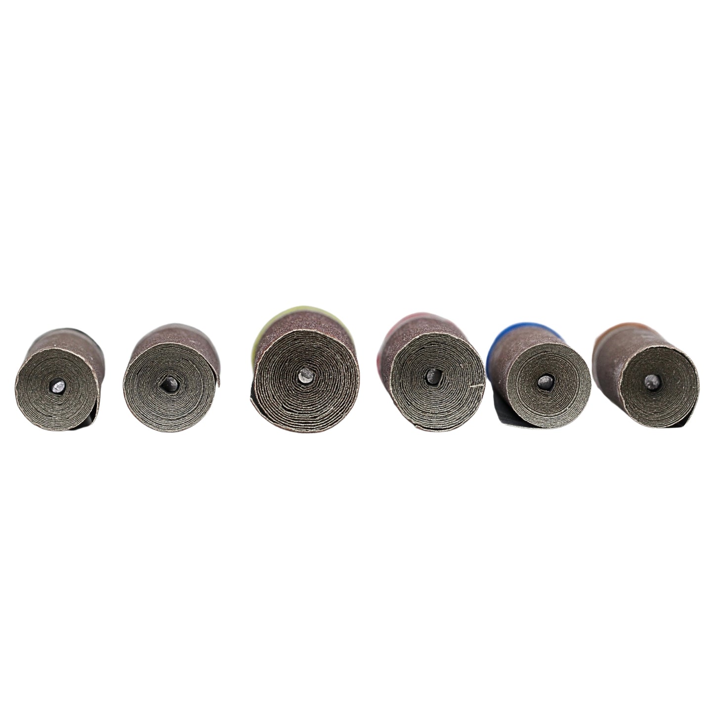 Mounted A/O Sandpaper Cartridge Roll - Japanese, Peel and Cut, 3/32" Shank - Clay Revolution
