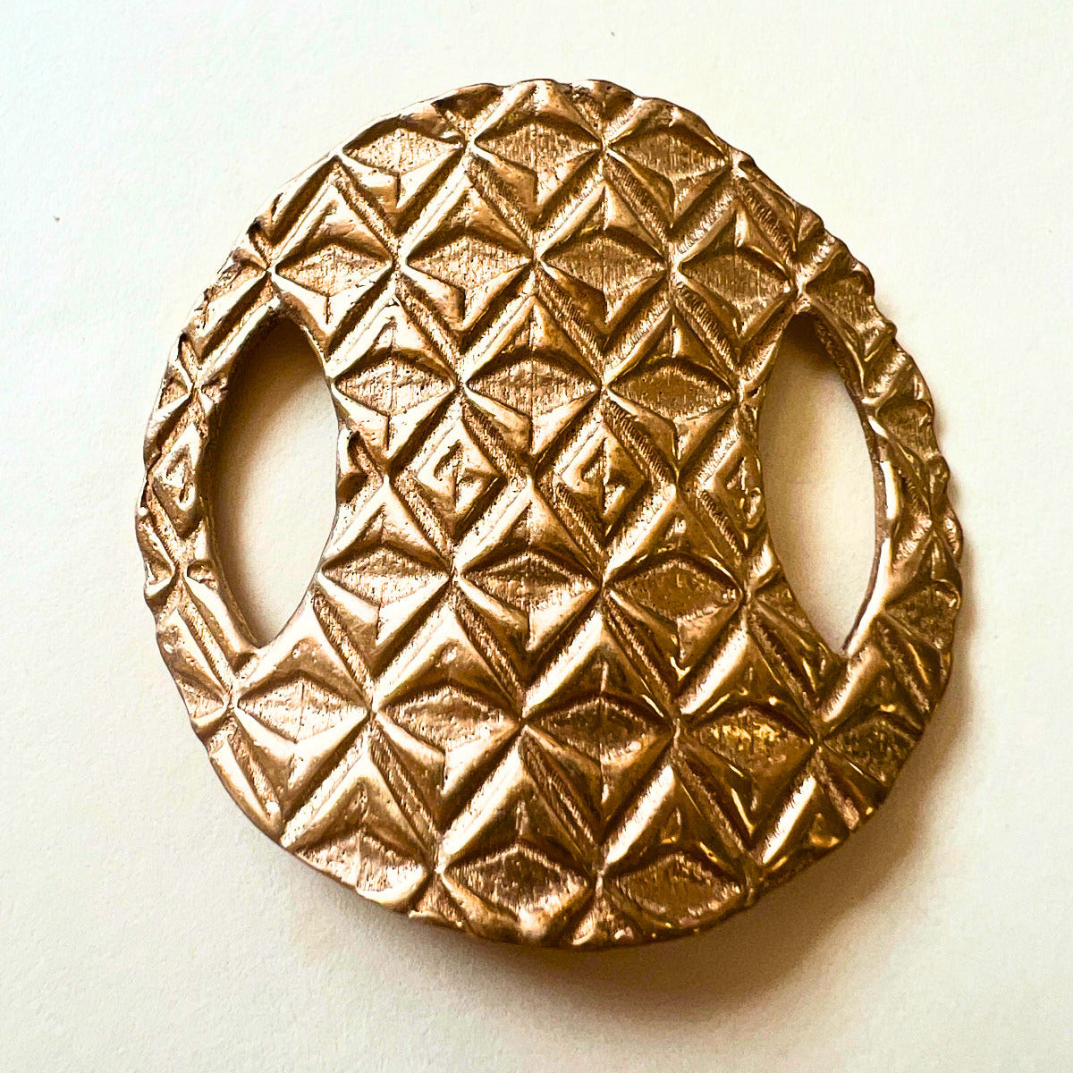 Bracelet Component-Artisan Made-Textured GEO design