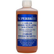 Cargar imagen en el visor de la galería, Cohler Superbrite Rhodium "White Gold" Bath Plating Solution
