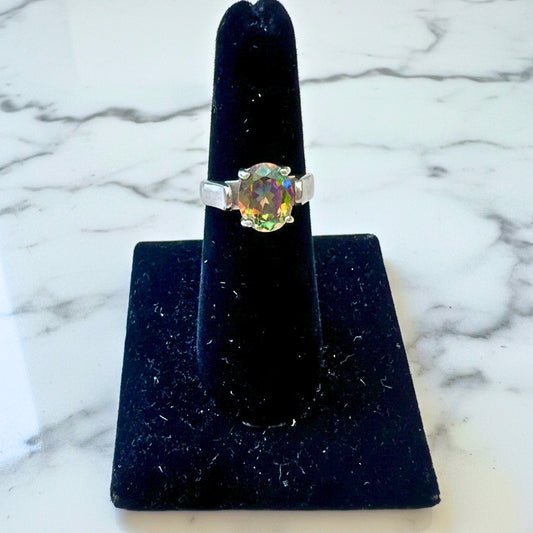Mystic Topaz Ring .925 Silver