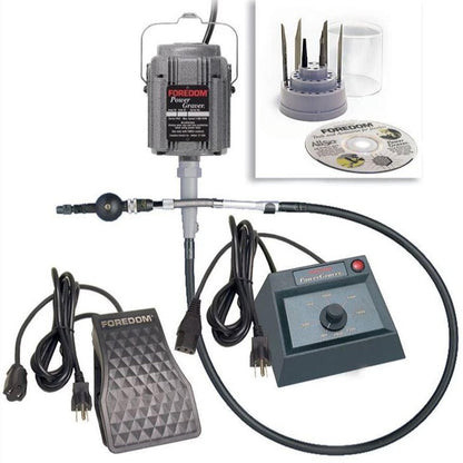 PowerGraver Kit by Foredom, includes GRS Gravers, K.2293 - Clay Revolution