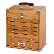 Cargar imagen en el visor de la galería, Oak 6-Drawer Mighty Portable Top Chest T16, Gerstner International