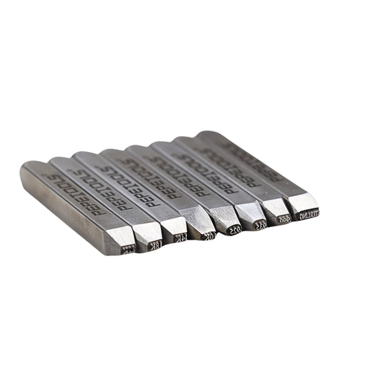 Jewelers Metal Stamp, Hardened Steel, Hallmarking - Clay Revolution