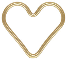 Cargar imagen en el visor de la galería, Heart Jump Ring for Permanent Jewelry, Gold-Filled