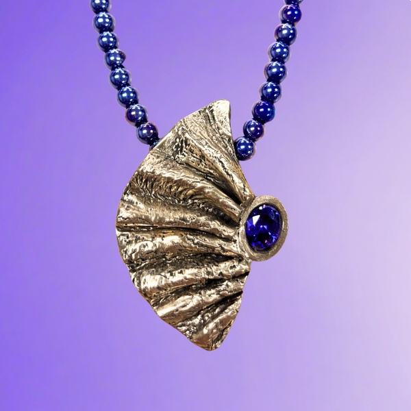Dramatic Fan Fold Pendant with Carrie Story 2-5-27 Tucson