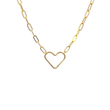 Cargar imagen en el visor de la galería, Heart Jump Ring for Permanent Jewelry, Gold-Filled