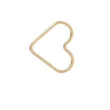 Cargar imagen en el visor de la galería, Heart Jump Ring for Permanent Jewelry, Gold-Filled