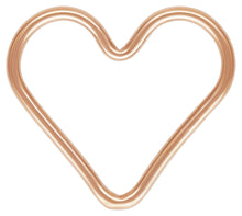 Cargar imagen en el visor de la galería, Heart Jump Ring for Permanent Jewelry, Gold-Filled