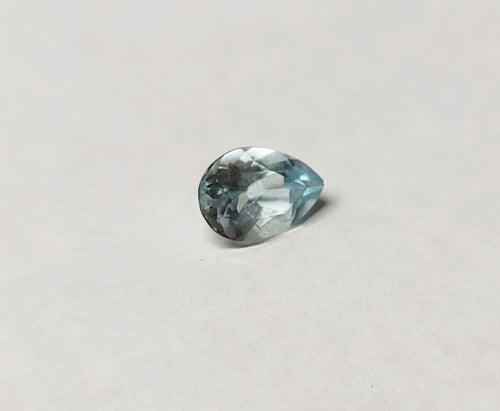 Aquamarine 6.5mm x 9mm Teardrop Faceted