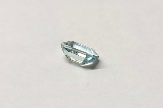 Aquamarine 6mm x 7mm Faceted Rectangle - Clay Revolution