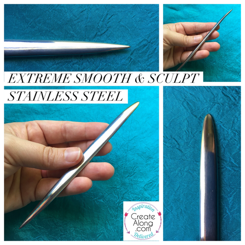 Extreme Smooth & Sculpt Stainless Steel Sculpting wand Tool for polymer clay