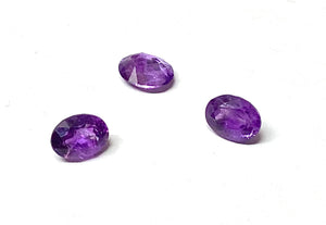 Amethyst 8mm x 6mm Faceted Oval