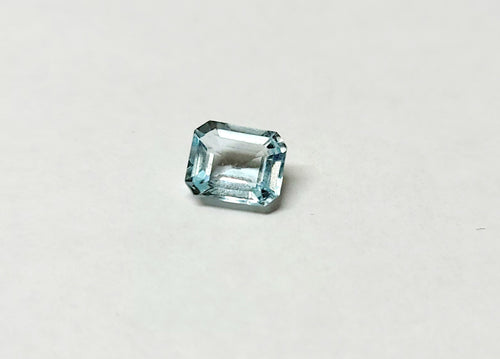 Aquamarine 6mm x 7.5mm Faceted Rectangle