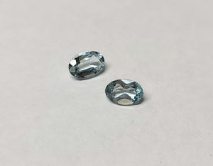 Aquamarine 6mm x 4mm Oval Faceted