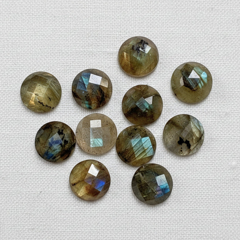 Labradorite 8mm Faceted