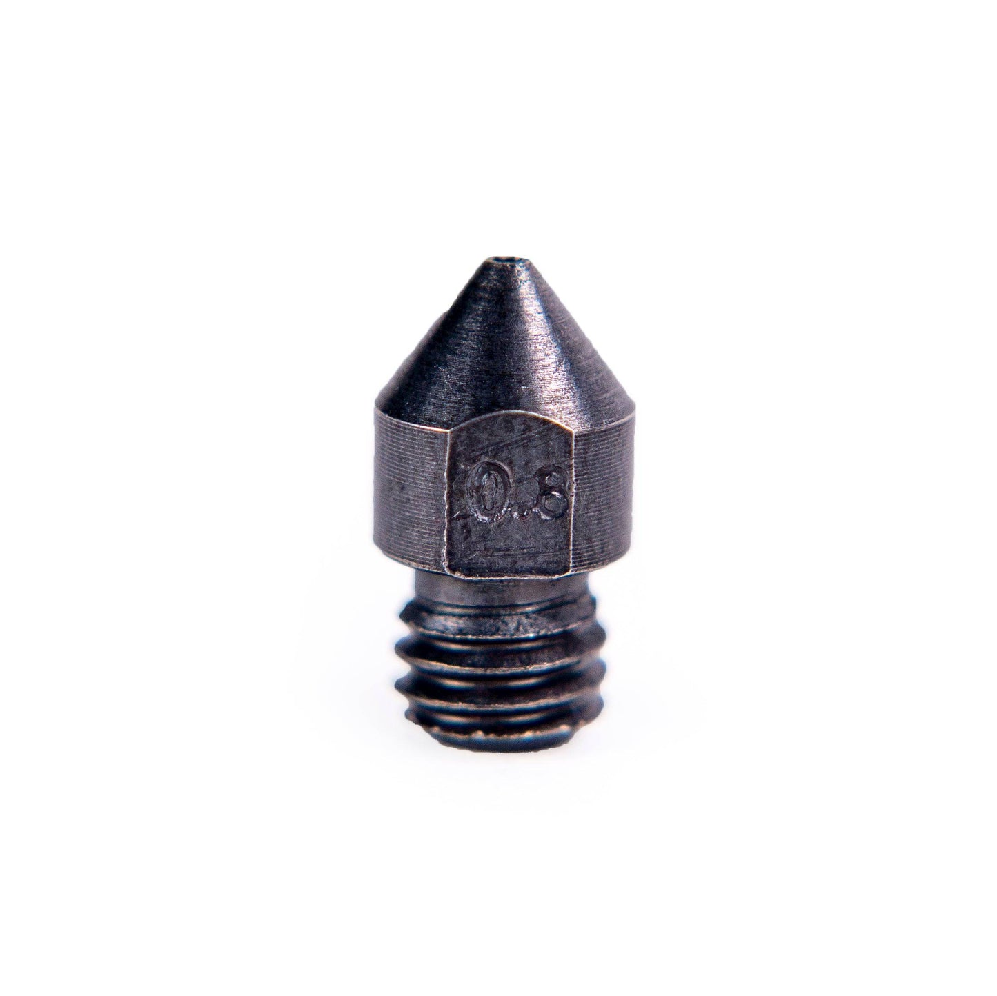 Nozzle - MK8 Hardened Steel 0.6/0.8/1.0mm - Clay Revolution
