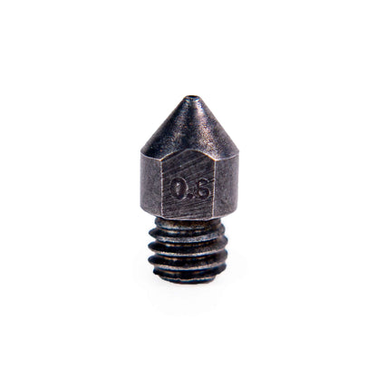 Nozzle - MK8 Hardened Steel 0.6/0.8/1.0mm - Clay Revolution