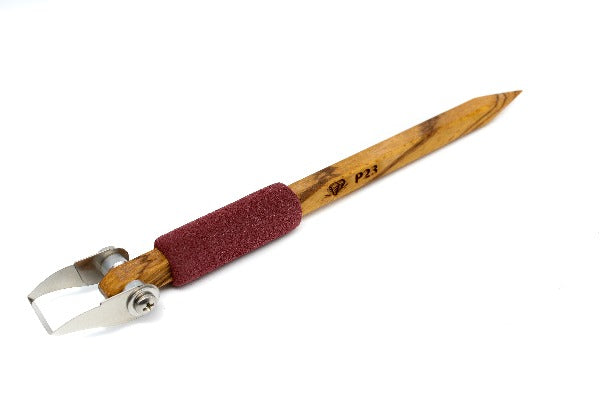 P23 Curved Square Tip 12 mm Carving Tool - Clay Revolution