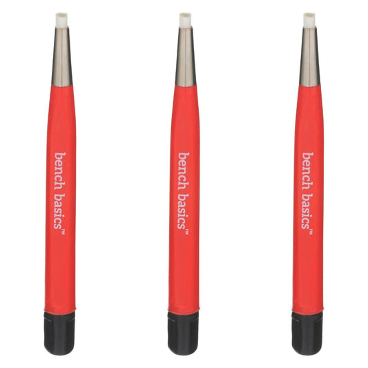 Fiberglass Scratch Brush, Retractable, Red (3 Pack) - Clay Revolution