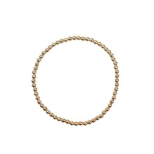 Carregar imagem no visualizador da galeria, Stretchy Gold-Fill Beaded Bangle Bracelets, 14/20 Gold-Filled, 6.5" Diameter
