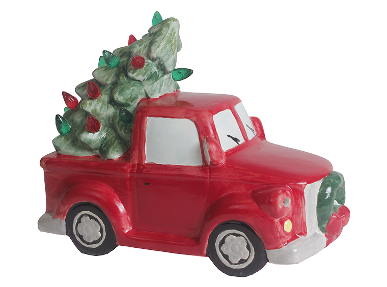 Lighted Christmas Tree Truck