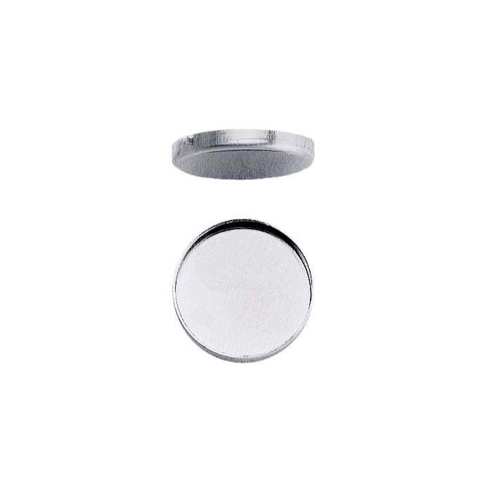 14mm Sterling Silver Bezel Round 2 pack - ClayRevolution