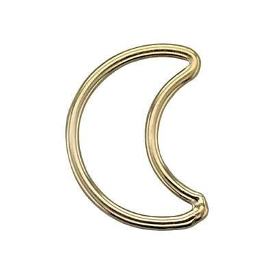 Gold Filled Crescent Moon Wire Link