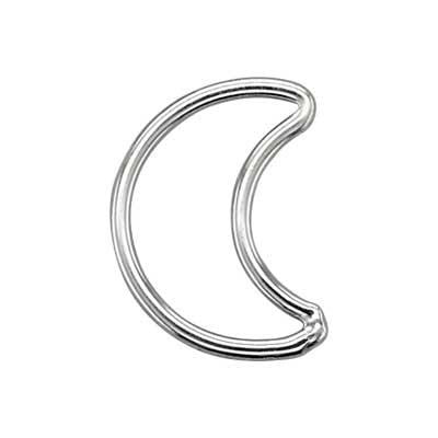 Sterling Silver Crescent Moon Wire Link