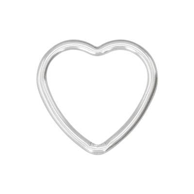Sterling Silver Heart Wire Link