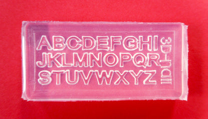 Capitalized Alphabet Mini Mold