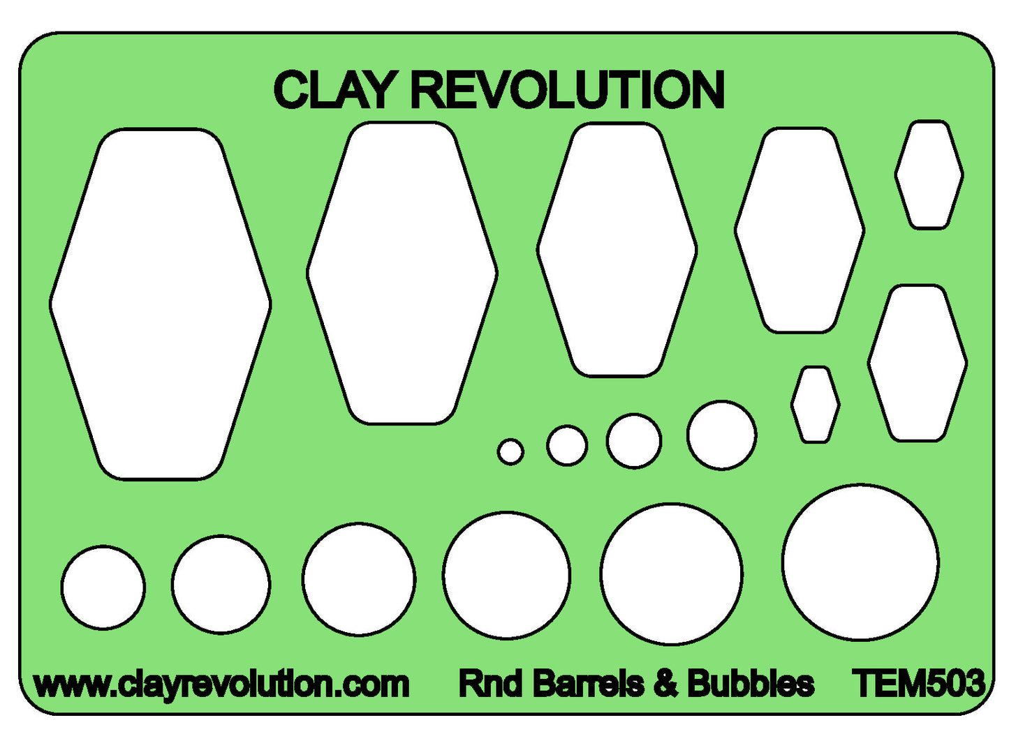 Round Barrels and Bubbles Template