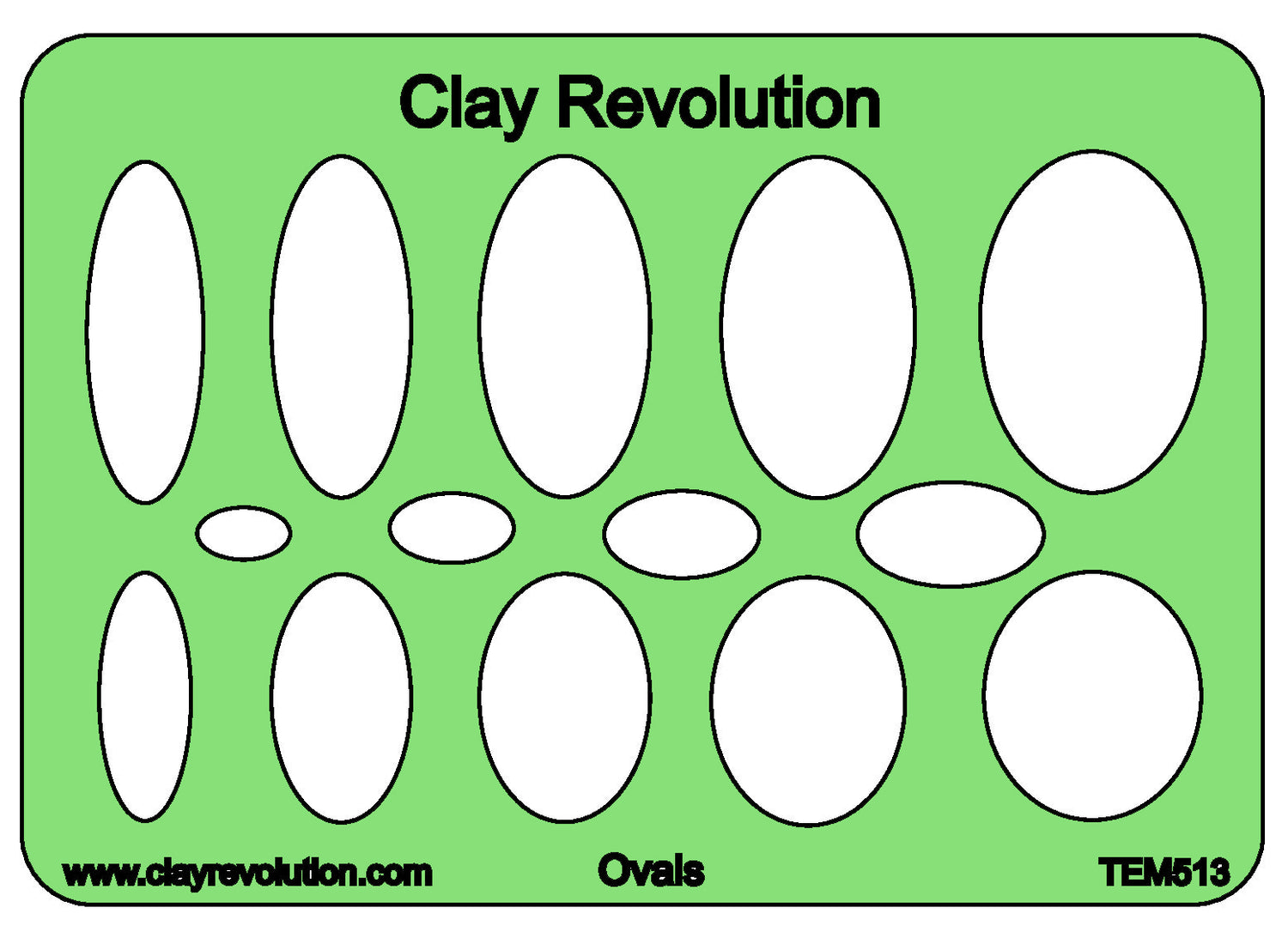 Ovals Template - Clay Revolution