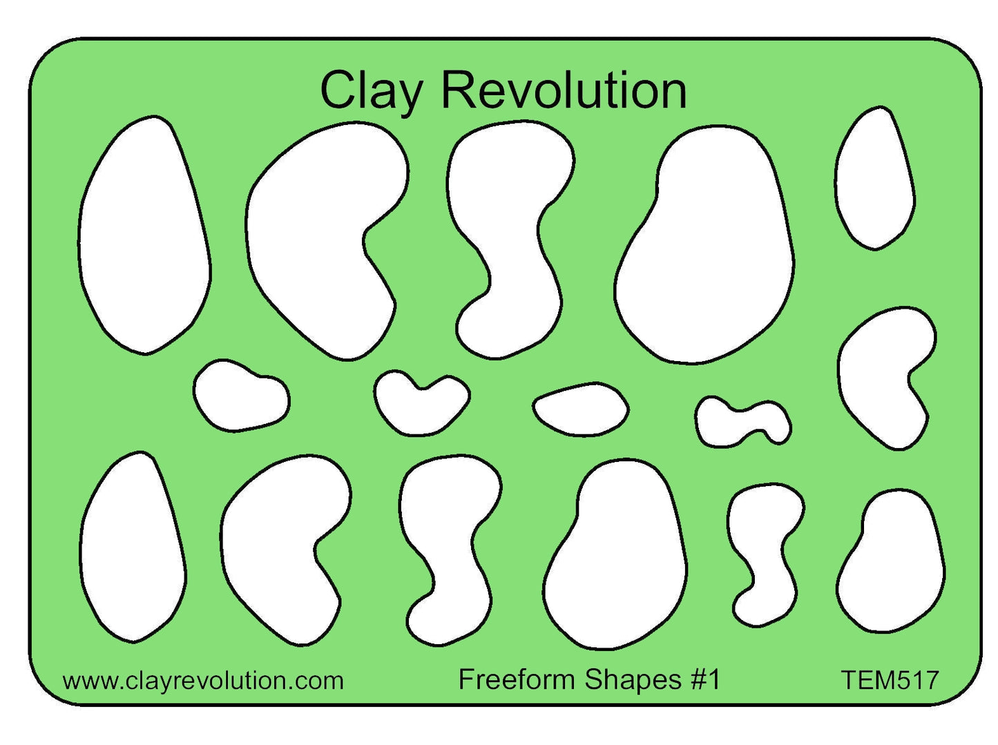 Freeform Shapes Template - Clay Revolution