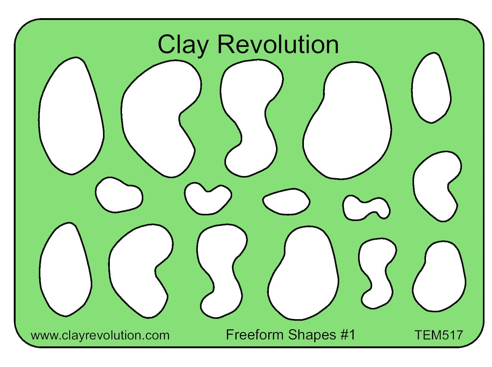 Freeform Shapes Template - Clay Revolution