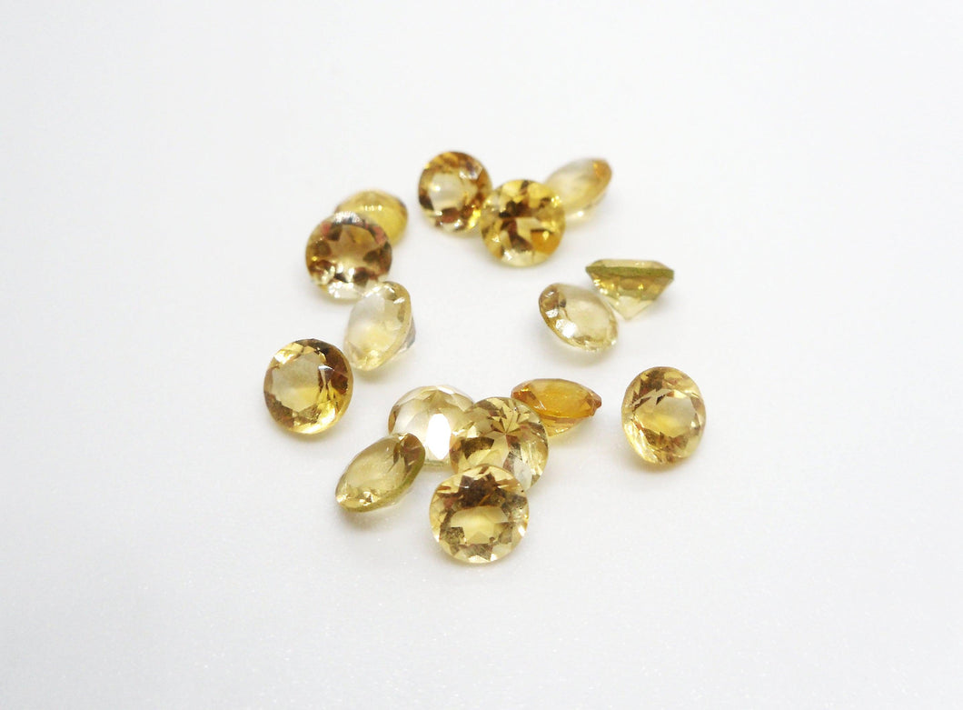 Citrine 4mm Faceted - ClayRevolution
