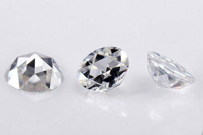 Cubic Zirconia CZ 8mm Rose Cut Flat Back - ClayRevolution