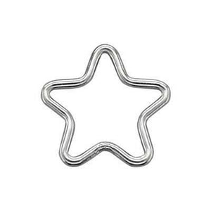 Sterling Silver Star Wire Link