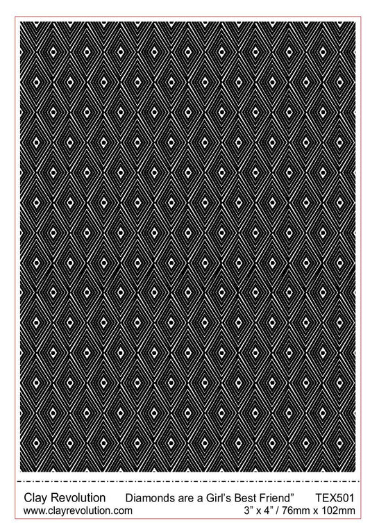 Diamonds Are A Girl's Best Friend Texture Sheet - ClayRevolution