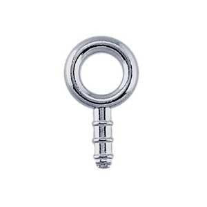 Embeddable Silver Eyelet 2.5mm 10pk Embed - ClayRevolution