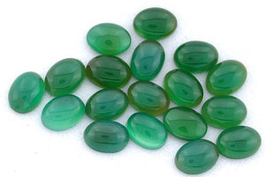 Green Agate Cabochon Oval 10x12mm - ClayRevolution