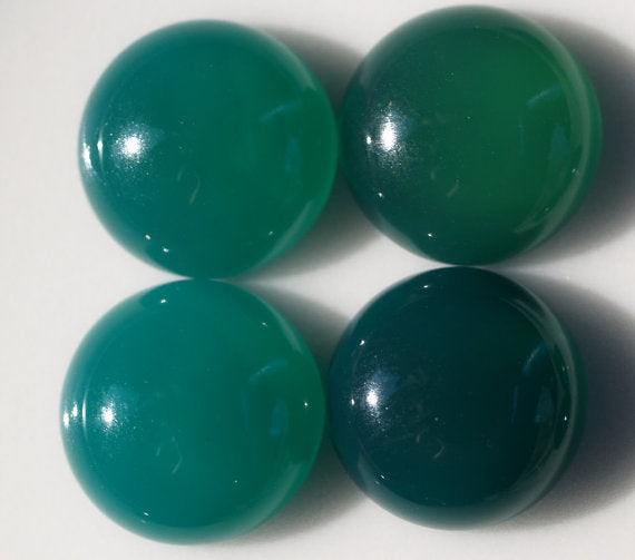 Green Agate Cabochon Round 8mm - ClayRevolution