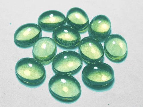 Green Quartz Cabochon Oval 8x10mm - ClayRevolution