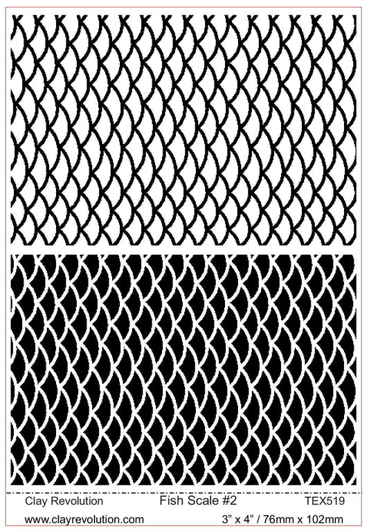 Large Fish Scale Texture - ClayRevolution
