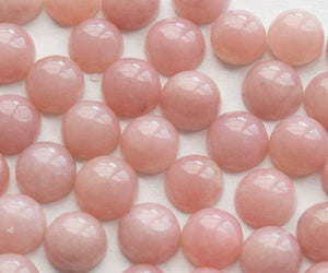 Pink Opal Cabochon Round 8mm - ClayRevolution