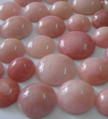 Rhodonite Cabochon Round 10mm - ClayRevolution