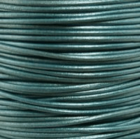 Round Leather .5mm Truly Teal 10 meters - ClayRevolution