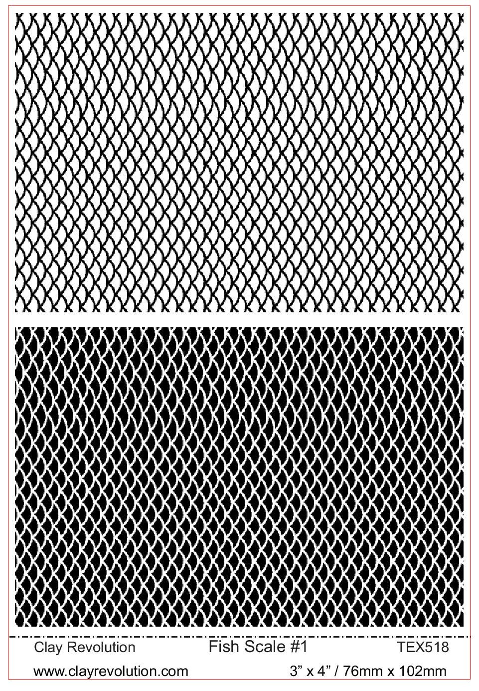 Small Fish Scale Texture - ClayRevolution