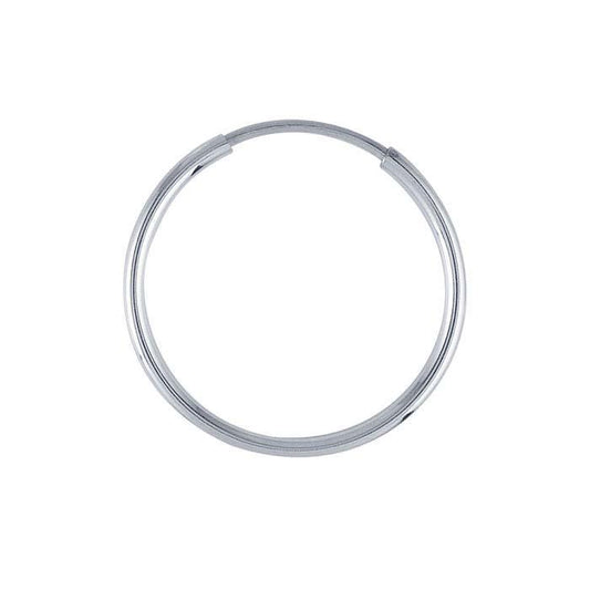 Sterling Silver Hoop Earrings 38mm - ClayRevolution