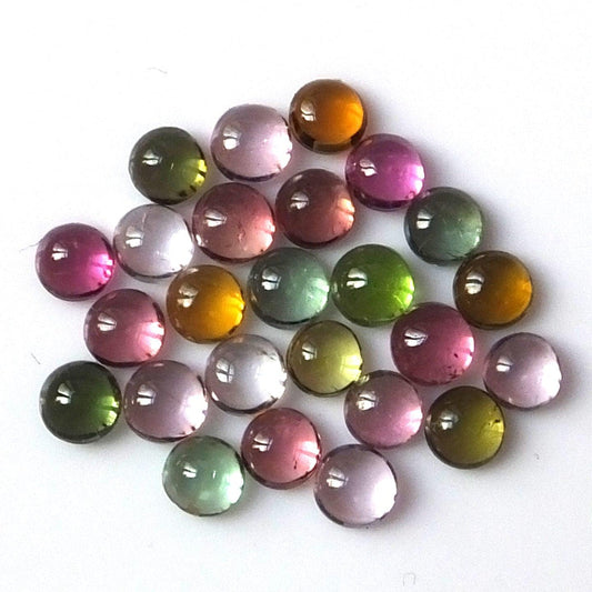 Tourmaline Round Cabochon 4mm - ClayRevolution